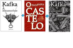 Coleção Fraz Kafka 3 Livros A Metamorfose + O Castelo + O Processo - Edipro + Principis