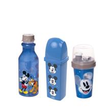 Coleção garrafa Mickey mini shakiera e porta escova 3unid - Plasútil Coleção garrafa Mickey mini shakiera e porta escova 3unid - Plasútil