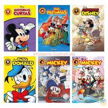 Coleção Gibi Disney 6 Quadrinhos Sortidos Sem Repetição HQ Culturama