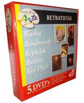 Coleção Grandes Mestres Da Arte Retratistas Livro + 5 Dvds - Cedicl