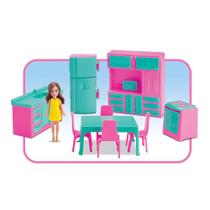 Colecao judy casinha de boneca - moveis cozinha com boneca - Sampa Toys