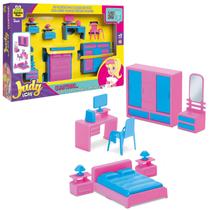 Coleção Judy Home Quarto Casa de Boneca Moveis e Acessórios Coleção Judy Home Quarto Casa de Boneca Moveis e Acessórios