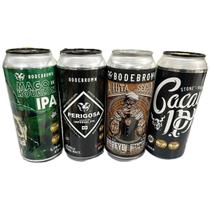 Coleção Kit 4 Cervejas Premium Bodebrown Latão 473ml