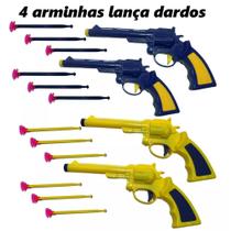 Coleção kIT de Arminhas de Brinquedo Lança Dardos Projéteis