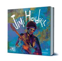 Coleção Livro Da Folha Rock Stars Edição 11 Jimi Hendrix Com Cartão Postal Colecionável
