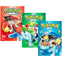 Coleção Manga Pokémon Red Green Blue Em 3 Volumes História Original Pokémon Especial