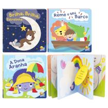 Coleção Melodias de Ninar Livro Cartonado com Abas +2 Anos - Todo Livro Coleção Melodias de Ninar Livro Cartonado com Abas +2 Anos - Todo Livro