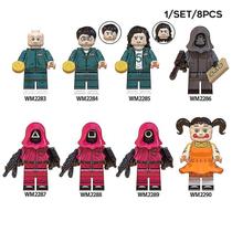 Coleção Mini Figure Toys Sajy Squid Games Personagens