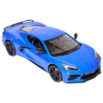 Coleção Miniatura De Ferro Chevrolet Corvette C8 2020 1/24 Motor Max AZ