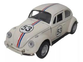 Coleção Miniatura Fusca Herbie 53 - Escala1:32 - Abre Portas e Capô - Futuro Kids