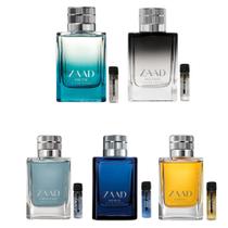 Coleção Miniatura Kit Com 05 Aromas Zaad Frascos 4ml Masculino