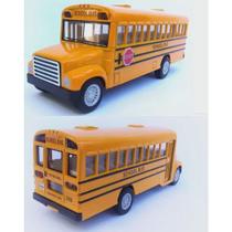 Coleção Miniatura Ônibus Escolar Americano Antigo Ferro