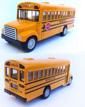 Coleção Miniatura Ônibus Escolar Americano Antigo Ferro - Kinsmart