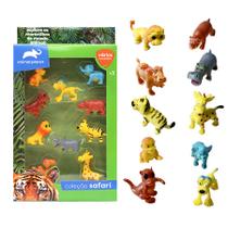 Coleção Mundo Animal Safari - 10 bichinhos sortidos - EBN Kids