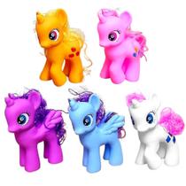 Coleção My Pony 5 Unicórnios no Ovo Little Horse Ponei Azul Roxo Rosa Branco e Laranja