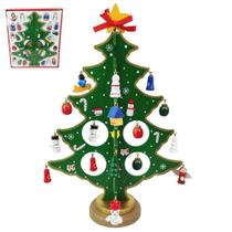 Coleçao Natal Bonequinhos Natalino Mini Arvore Madeira (919)