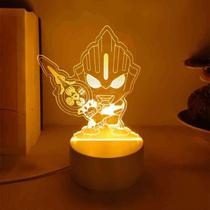 Coleção Night Light Ultraman 3D Completa Dyna Zero
