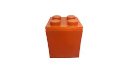 Coleção Nova Guarda Volumes Caixa Organizadora Cubo Lego Roxo-Feito de moldes com encaixe- para empilhar e decorar-Baú C