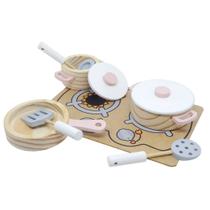 Coleção Panelas c/utensilios e cooktop - Rosa Coleção Panelas c/utensilios e cooktop - Rosa