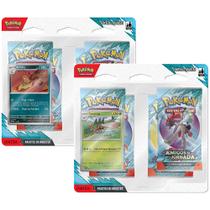 Coleção Pokemon 2025 Amigos de Jornada Kit 2x Blister Quadruplo Cards Pokémon Scrafty Yanmega Coleção Pokemon 2025 Amigos de Jornada Kit 2x Blister Quadruplo Cards Pokémon Scrafty Yanmega