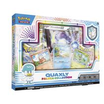 Coleção Pokémon TCG Paldea Pin Quaxly com 3 cartões promocionais