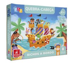 Coleção POP - Quebra Cabeça 24 peças Bichos a Bordo 4 anos Feito em Madeira Coleção POP - Quebra Cabeça 24 peças Bichos a Bordo 4 anos Feito em Madeira