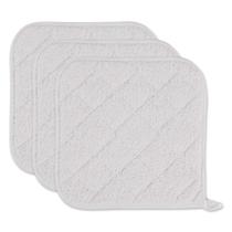 Coleção Potholder DII Basic Terry 100% algodão branco, 3 peças