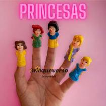 Coleção Princesas Disney. 5 UN Dedoches Princesas Disney Sem Repetição de Personagens. Produto Novo.