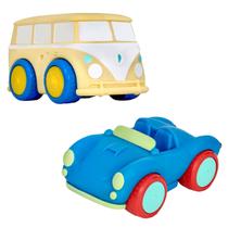Coleção Puff Cars com 2 Carrinhos em Vinil Macio Wind e Fun