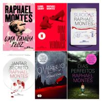 Coleção Raphael Montes - 6 livros (autor de Bom dia, Verônica, Jantar Secreto e Uma Familia Feliz)