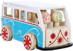 Coleção Retro- Kombi Carro de Madeira Brinquedo Educativo