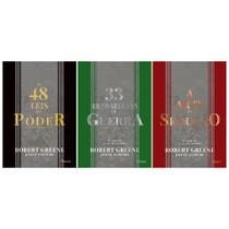 Coleção Robert Greene - 3 livros: As 48 Leis do Poder + 33 Estratégias de Guerra + A Arte da Sedução - Kit de Livros