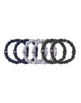 Coleção Scrunchies SLIP Silk Skinnie Midnight, pacote com 6