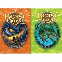 Coleção Série Beast Quest: Ferno O Dragão De Fogo + Sepron A Serpente Marinha