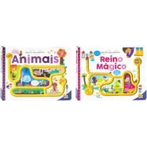 Coleção Siga com Seus Dedinhos! 2 Vol - Animais + Reino Mágico - Todolivro Coleção Siga com Seus Dedinhos! 2 Vol - Animais + Reino Mágico - Todolivro