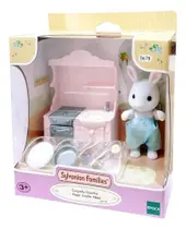 Coleção Sylvanian Families Conj Cozinha Papai Coelho Neve