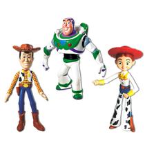 Coleção Toy Story Woody Buzz E Jessie Vinil 17cm Original