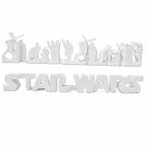Colecionáveis Star Wars 3D Display Ângulo Duplo Ilusão De Ótica Logotipo Personagens Enfeite Prateleira Geek -