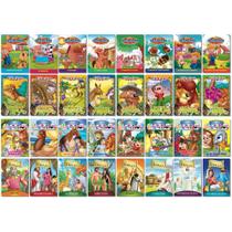 Coleções Infantis - 32 Livros de Histórias, Contos, Fábulas, Seu Lobato e Bíblicas - Educativos