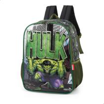 Colégio Mochila de Costas Escolar Hulk Herói Luxo Menino