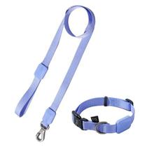 Coleira Ajustável e Guia para Cães Violeta - M Coleira Ajustável e Guia para Cães Violeta - M