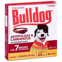 Coleira Anti Pulga Bulldog 7 Meses de Duração Elimina Tudo