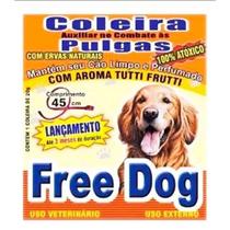 Coleira Anti- Pulga Free dog - Adulto 45 Cm - Cães