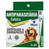 Coleira Antipulgas e Carrapatos Dugs para Cães Proteção por 3 Meses