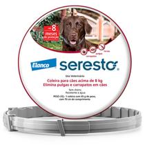 Coleira Antipulgas e Carrapatos Elanco Seresto para Caes acima de 8 Kg