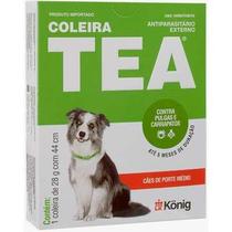 Coleira Antipulgas e Carrapatos Para Cães Cachorros Pequenos E Médios TEA 28g e 44cm
