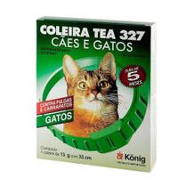 Coleira Antipulgas e Carrapatos TEA 327 Gatos 13g 33cm Konig Coleira Antipulgas e Carrapatos TEA 327 Gatos 13g 33cm Konig