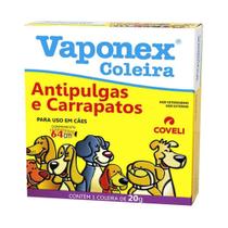 Coleira Antipulgas e Carrapatos Vaponex 64cm 50 gr - Coveli