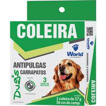 Coleira Antipulgas Para Cães World Veterinária 56cm