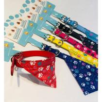 Coleira bandana m cores diversas